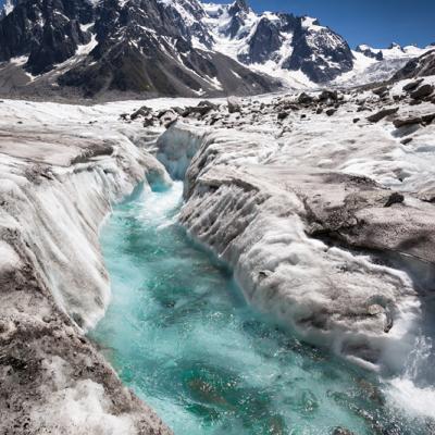 Sur la mer de glace