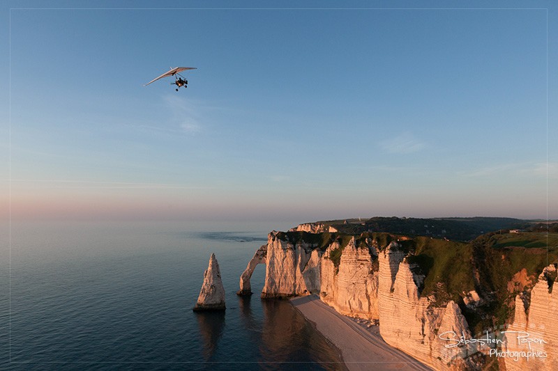 ULM sur la Falaise d'Aval