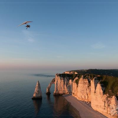 ULM sur la Falaise d'Aval