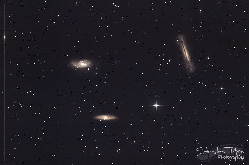 M65, M66, NGC 3628 - Triplet du Lion